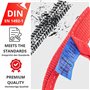 INTAKO Sangle de Remorquage 5M (7,5 Tonnes) avec Manilles - Norme en 1492-1 - Corde de Remorquage pour Voiture - Sangle de Tract