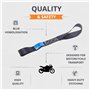 INTAKO Sangles d'Arrimage 25mm 30cm - Lot de 4 - Attache Sangles Arrimage Moto - Résistance 800kg - pour Vélo, Moto et Bagages