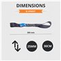 INTAKO Sangles d'Arrimage 25mm 30cm - Lot de 4 - Attache Sangles Arrimage Moto - Résistance 800kg - pour Vélo, Moto et Bagages