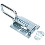 KOTARBAU Verrou de porte 120/12 mm Verrou de porte Verrou à champagne Verrou à ressort Verrou de porte Argent galvanisé