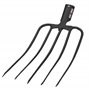 KOTARBAU® Forke Fourche à foin à 5 dents Fourche de jardin Fourche à fumier Fourche de jardin Fourche à fumier Fourche pour jard