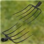 KOTARBAU® Forke Fourche à foin à 5 dents Fourche de jardin Fourche à fumier Fourche de jardin Fourche à fumier Fourche pour jard