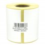 MDlabels Lot de 500 étiquettes thermiques blanches en rouleau 90 x 70 mm – Adhésif permanent