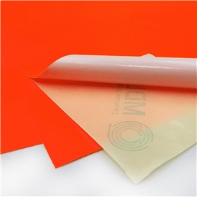 MD Labels Lot de 50 étiquettes autocollantes universelles format A4 - Étiquettes imprimables en papier rouge fluo - 210 x 297 mm