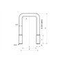 Boulon en U de type C M10 x 115 x 170 (4") - Montage rapide et fixation sûre