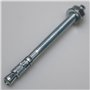 naka24 LSB M8 Lot de 25 chevilles d'ancrage/boulons d'ancrage/ancrages galvanisés pour charges lourdes 8 x 100 mm