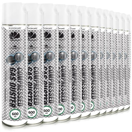 AABCOOLING Home&Office Compressed Gas Duster Bombe Air Sec 12x600ml – Spray d'Air Comprimé