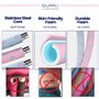 QUPPU Hula Hoop Fitness - Stable Cerceau de Fitness avec Corde à Sauter et Mousse de qualité - Minceur Hula Hoop pour Adultes - 