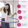 QUPPU Hula Hoop Fitness - Stable Cerceau de Fitness avec Corde à Sauter et Mousse de qualité - Minceur Hula Hoop pour Adultes - 