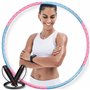 QUPPU Hula Hoop Fitness - Stable Cerceau de Fitness avec Corde à Sauter et Mousse de qualité - Minceur Hula Hoop pour Adultes - 