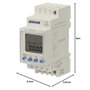 ORNO PRE-451 Programmateur Electrique Astronomique 100 Programmes Menu en 3 Langues avec 2 Sorties Relais et Fonction Pause de N
