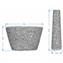 Browin 312013 Mortier et Pilon en Granit pour la Cuisine Ø 13 cm | Mortier Élégant et Simple pour le Meulage| Granit, Gris