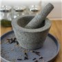 Browin 312013 Mortier et Pilon en Granit pour la Cuisine Ø 13 cm | Mortier Élégant et Simple pour le Meulage| Granit, Gris