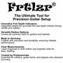 FRTLZR Lot de 2 jauges de rayon pour guitare - Jauge de profondeur pour fente de frette - Outil de configuration professionnelle