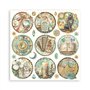Stamperia - Papier de scrapbooking pour scrapbooking, albums, fabrication de cartes, bullet journaling et plus, sans acide, visa