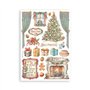 Stamperia - Lot de 8 feuilles de papier washi pour scrapbooking, albums, cartes, bullet journaux, etc. Translucide, facile à cou