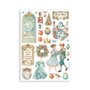 Stamperia - Lot de 8 feuilles de papier washi pour scrapbooking, albums, cartes, bullet journaux, etc. Translucide, facile à cou