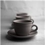 City to Cottage | Tasse et sous tasse à café, à thé | rouge à pois blancs en céramique faite et peinte à la main | 250ml