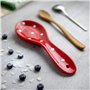 City to Cottage Repose-cuillère en céramique fabriqué à la main – Support de cuillère en céramique de comptoir de cuisine pour u
