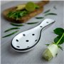 City to Cottage Repose-cuillère pour dessus de cuisinière, grand support de cuillère en céramique pour comptoir de cuisine, repo