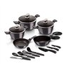 Berlinger Haus, Batterie de Cuisine de 17 Pièces, Metallic Line Carbon Pro Edition, Collection Carbon Pro, en aluminium forgé et