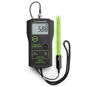 Milwaukee Instruments MW101 Pro PH mètre numérique portable avec électrode et kit d'étalonnage
