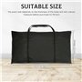 Foppla Sac de rangement pour feuilles de table avec fermeture éclair et 2 bretelles - Imperméable - Doublure - Résistante aux ra