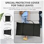 Foppla Sac de rangement pour feuilles de table avec fermeture éclair et 2 bretelles - Imperméable - Doublure - Résistante aux ra