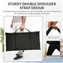 Foppla Sac de rangement pour feuilles de table avec fermeture éclair et 2 bretelles - Imperméable - Doublure - Résistante aux ra