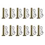Cancanle 12 Paquets Goupille de Cisaillement et goupille Fendue pour souffleuse à Neige CUB & Troy-bilt MTD 738-04155