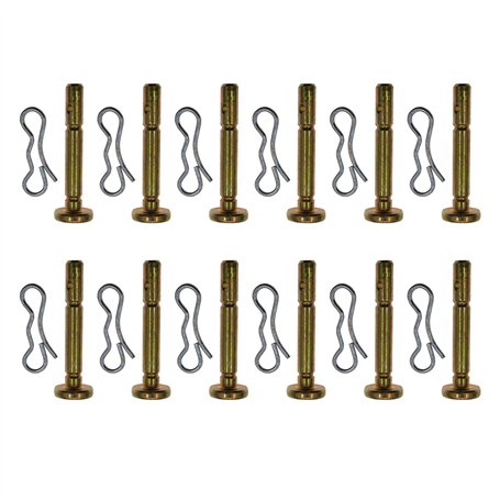 Cancanle 12 Paquets Goupille de Cisaillement et Goupille Fendue pour MTD Souffleuse à Neige 738-04124A et 714-04040