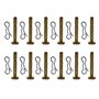 Cancanle 12 Paquets Goupille de Cisaillement et Goupille Fendue pour MTD Souffleuse à Neige 738-04124A et 714-04040