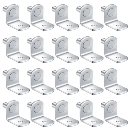 20 Pièces Chevilles de Support Étagère Métal L Forme