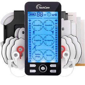 Techcare Massager Des dizaines Unité 24 Modes Muscle Stimulator Machine Massager Pulse