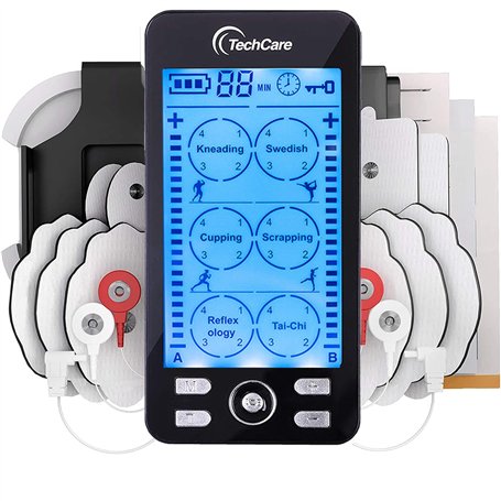 Techcare Massager Des dizaines Unité 24 Modes Muscle Stimulator Machine Massager Pulse