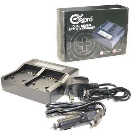 BC-W126 double Mains LCD Chargeur de batterie Ex-Pro Fuji NP-W126 pour (Import Royaume Uni)