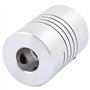 Fozriybefy Accouplement d'arbre de 6 mm a 8 mm Longueur de 25mm Coupleur de Moteur Pas a Pas de diametre de 18mm Connecteur en A