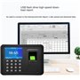 Kueohse Machine de Présence Noire, Système de Présence Biométrique, Capacité de 1000 Empreintes Digitales, Prise en Charge Du Pi