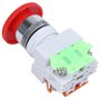 Xiniy 2X Rouge Champignon Bouchon 1No 1Nc Arret D'Urgence Commutateur de Bouton Poussoir Ac 660V 10A