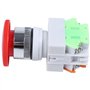 Xiniy 2X Rouge Champignon Bouchon 1No 1Nc Arret D'Urgence Commutateur de Bouton Poussoir Ac 660V 10A