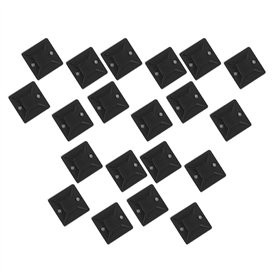 Carlgelrag 500 Pieces Auto-Adhesif Cable Attache Base Support 20 x 20 x 6mm