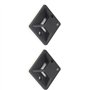 Carlgelrag 500 Pieces Auto-Adhesif Cable Attache Base Support 20 x 20 x 6mm