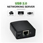 Knoruley Serveur d'impression USB 2.0 LRP Partager Un Réseau LAN Ethernet Imprimantes Adaptateur Secteur HUB USB Serveur d'impre