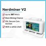 Knoruley Bitcon Nerd Miner BTC Crypto Solo Lottery 307KH/S ESP32 Vision Master T190 avec Coque Blanche Win BTC Connexion WiFi BL