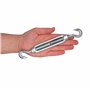 Marcopol Lot de 4 tendeurs de câble M8 réglables avec crochet et crochet - Tension de câble (4 pièces, M8)