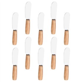 NICEXMAS Ensemble de 10 Couteaux à Beurre en Acier Inoxydable Couteau à Tartiner à Beurre de Première Qualité avec Poignée pour
