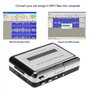 Delleu Protable Lecteur Cassette USB magnétophone à MP3 Compatible avec Ordinateurs Portables Ordinateur de Capture Audio Device