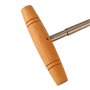 Joyance Alésoir de trou de cheville de guitare avec poignée en T en bois massif, outil de coupe de précision