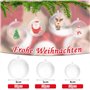 Lot de 30 boules en acrylique incassables - En plastique transparent - À suspendre et à enlever - Idéales pour remplir des décor