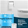 BOVE Lot de 56 rouleaux de papier toilette 3 couches - 250 feuilles par rouleau - Extra doux, solide et absorbant - Certifié FSC